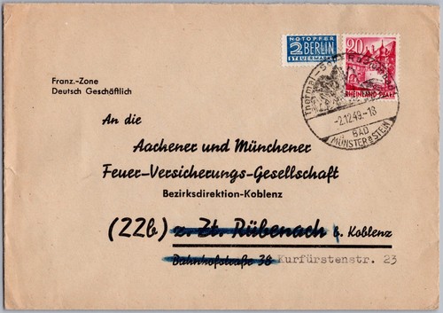 Franz zone brief 1949 - zone,