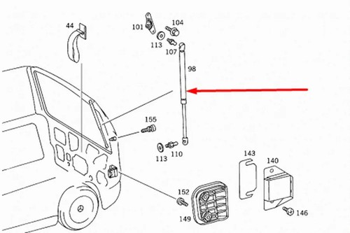 Vito w638 gasdruckfeder - w638,