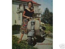 Altes Reklame Blechschild NSU Lambretta Motorroller