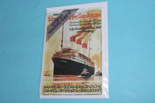 Blechpostkarte der neue - der,