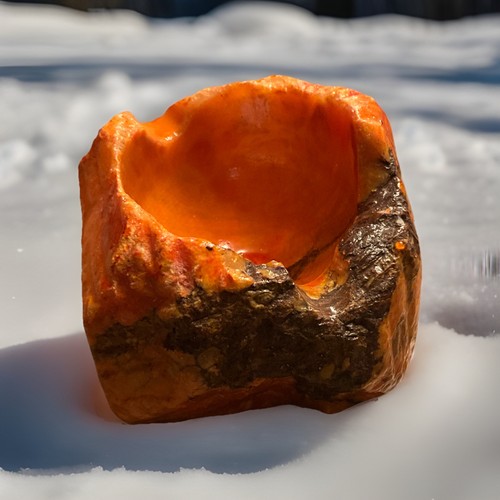 Aschenbecher orange alabaster - orange,