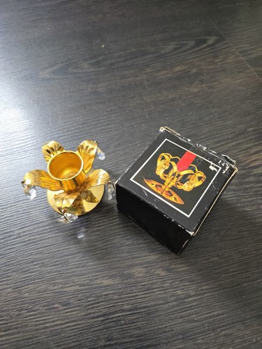 24k vergoldete kerzenhalter - 2x,