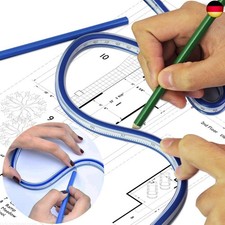 OLRWSLG 2 Stück Flexibles Kurvenlineal Lineal Kurvenlineal Biegbares Lineal 
