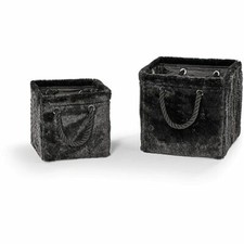 2er-Set Aufbewahrungskörbchen Aufbewahrungsboxen Korb Box Hängekorb Regalkörbe 