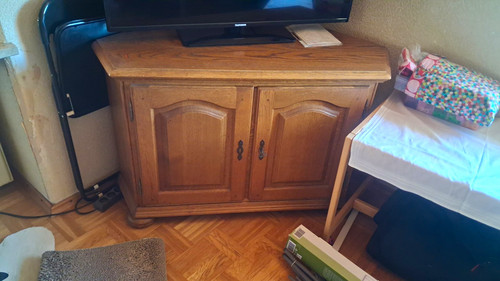 Eckschrank holz eiche - holz,