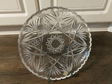 Wunderschöner geschliffener Kuchenteller - Teller