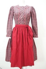 Winterdirndl rot baumwolle mit - winterdirndl,