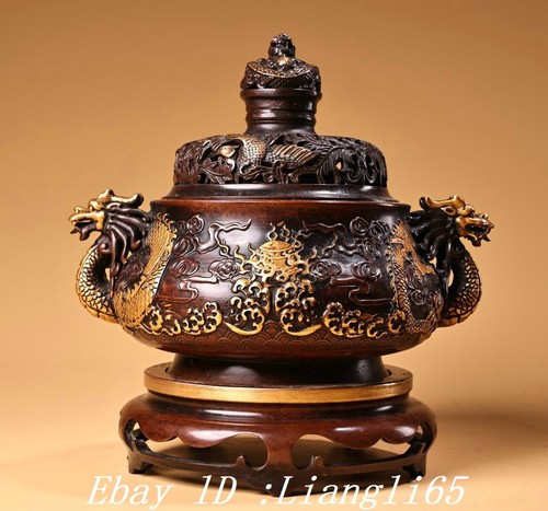 Xuande purple bronze gold - 7.8",