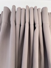 2 Vorhangschals beige hellbraun 130x140