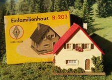 Faller Bausatz  H0 B - 203 Einfamilienhaus Haus gebaut mit OVP alt antik