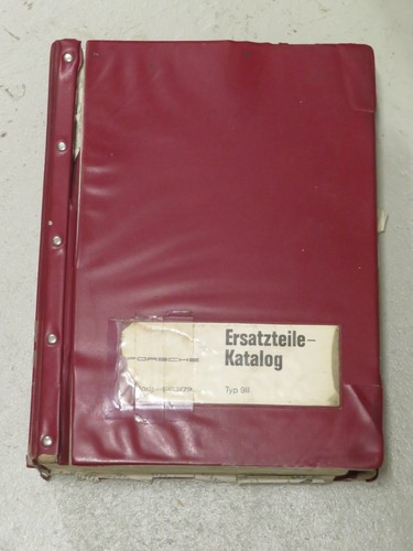 Porsche 911 ersatzteilkatalog - porsche,