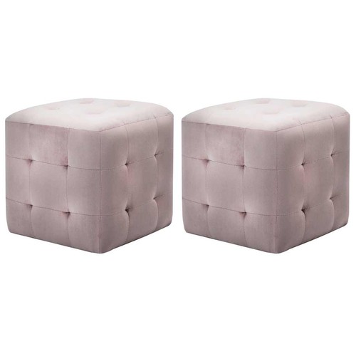 Pouf stk rosa 30x30x30 - pouf,