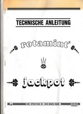 Spielanleitung Schaltplan Geldspielautomat Rotamint Jackpot