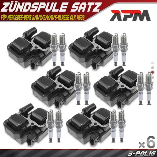 Zündspule 12x zündkerze - 6x,