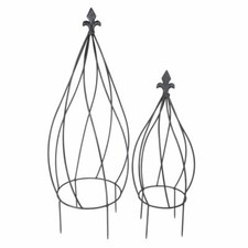 Metall Rankhilfe antik grau