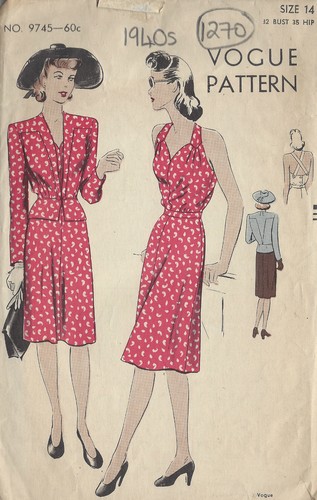 40er jahre ww2 vintage vogue - 40er,