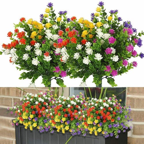 10x künstliche blumen - künstliche, im