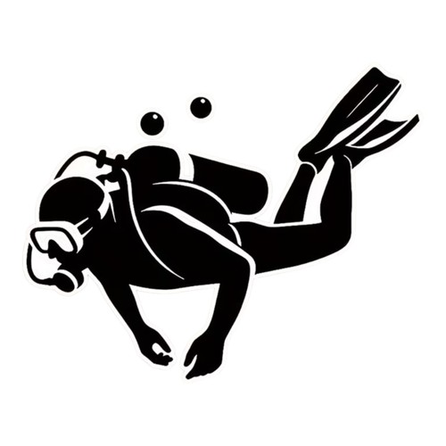 Aufkleber taucher sticker - aufkleber,