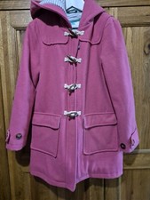 Mini Boden Dufflecoat rosa Wolle Mädchen 9-10 Top Zustand warm Winter
