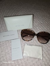 Original Sonnenbrille Michael Kors Damen Mit Zubehör Neuwertig Braun Leo Glitzer