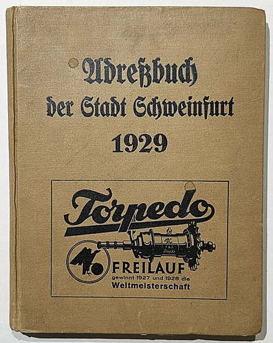 Schweinfurt einwohnerbuch - schweinfurt,