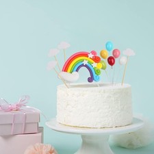 12 Stück bunte Tortendeko