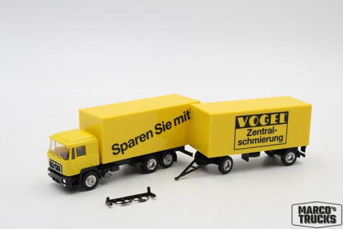 Herpa man f90 koffersattelzug - herpa,