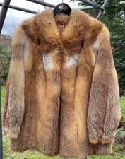 Fuchsjacke pelzmantel rot - pelzmantel,