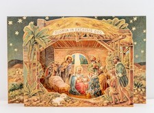 Weihnachtskarte 3D Krippe zum