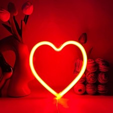 YUEYYNS LED Neon Herz Schild