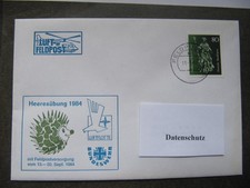 Feldpostbrief , Heeresübung 1984, " Flinker Igel "  Luftfeldpost, FPSt. 73 ad  2