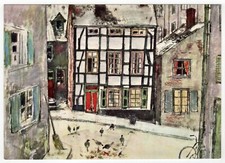 Künstler-AK "Das Ruhrgebiet", Bildkarte Nr. 12, "Essen - Steele", ARAL 1960er J.