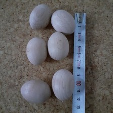Holzeier 6 Stück Eier