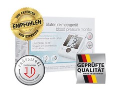 Blutdruckmessgerät Oberarm TEST-SIEGER auch für große Oberarme dazu 3 Geschenke
