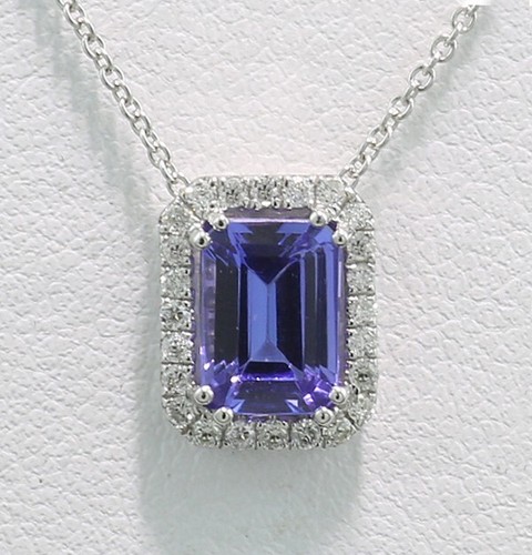 Tansanit brillant collier - tansanit,