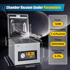 Profi DZ-260S Vakuumierer Tisch Vakuumiergerät Vakuummaschine Vakuumgerät Kammer