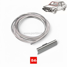 VW Golf 2 Jetta Typ 19 Keder Frontscheibe Chromkeder Fenster + Verbinder