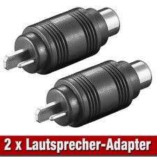 2 x DIN Lautsprecher Stecker