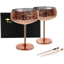 Martini Gläser, Edelstahl