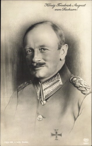 König friedrich august - ak,