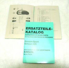 SIMSON SPORT - ERSATZTEIL-KATALOG  1963 - NACHDRUCK - ZEICHNUNG+LISTE A5 - 520*