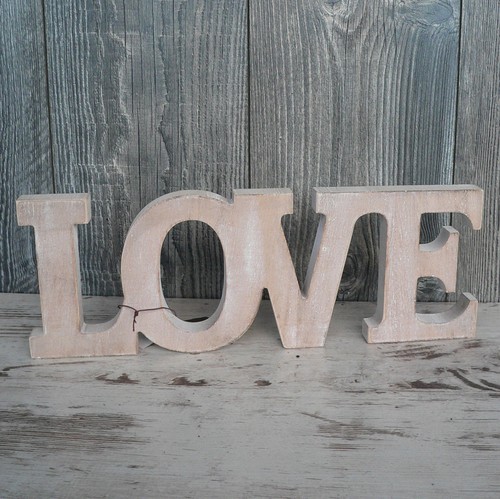 Schriftzug love aus holz 37cm - aus,
