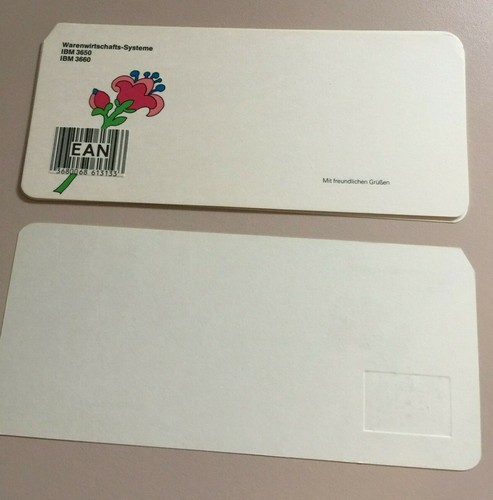 Ibm lochkarten grußkarte ean - ibm,