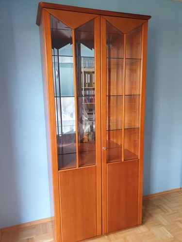 Vitrinenschrank holz gebraucht