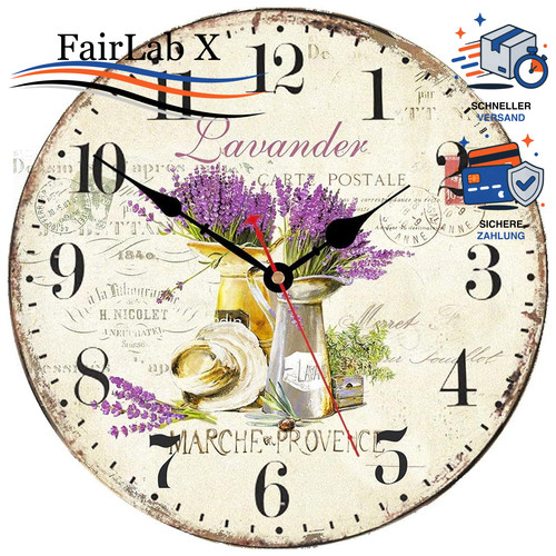 Wanduhr vintage ohne - vintage,