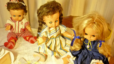 Vintage 3 Puppen,40cm, beim
