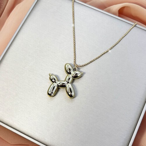 Damen halskette hund gold - halskette,