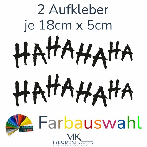 Hahaha joker aufkleber auto - aufkleber,
