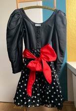 Ballkleid 36 Designer BLACKY DRESS Größe 36 Vintage 80er Jahre Ball Polkadots