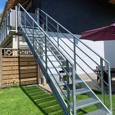 Stahltreppe, Gartentreppe